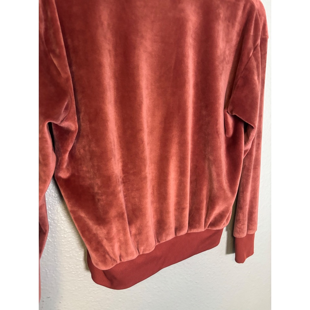 Summersalt The‎ Plush Velour Relaxed Crew Sweatshirt Rosewood Size XS - Picture 8 of 9